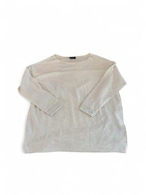 VICI Collection Cream Oversized Boatneck Pullover